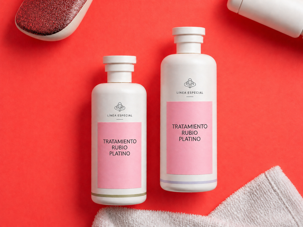 Productos para el cabello rubio platino